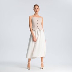 Women Twofer Midi A-Line Dress – A New Day Driftwood Gray M