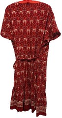 Zesica Dress 2XL NEW Floral True Wrap Flowy Rayon Boho Hippie Sundress XXL NWT