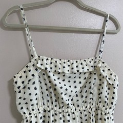J. Crew Factory Ink Dot Candace Ruffled Flare Shift Dress Size X Small