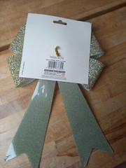 Glitter Tinsel Bow GOLD Dazzling Party and Event Decoration 27cm BRAND NEW.&rsquo;