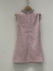 Self-Portrait Polyester Sequins Sleeveless Mini Dress for Ladies Blue white PINK
