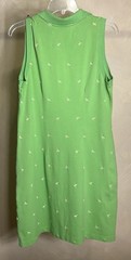 Talbots Womens Sleeveless Green Polo Embroidered Dragonfly Polo Dress|Size:M