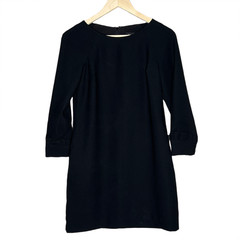 Banana Republic womens lined mini dress Petite size 00P solid black