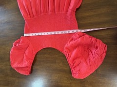 Zesica XXL Fit and Flare Bright Red, Off-the-Shoulder Maxi Dress
