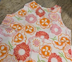 Fresh Produce Dress Women Sz L Floral Shift Scoop Pink Fun Work Party