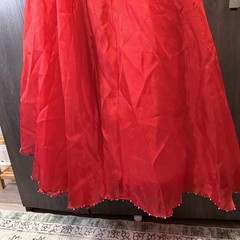 Alfred Angelo Red Lace Corset Top and Tiered Maxi Skirt Two Piece Set Womens 6