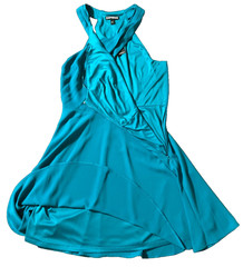 NWT $69 Express Women 6 Dress A-Line Short Sleeveless Cocktail Party Event Teal