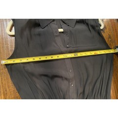 Ramy Brook Tabitha Black Smocked Mini Shirtdress Size Small Drop Waist