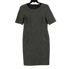 Lands&rsquo; End Heather Gray Midi Sheath Dress, Sizw 14T