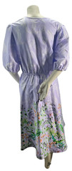International Concepts Dress Womens size Medium Purple Floral Front Tie Chest Nw