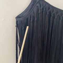 Escada Couture {size 38} Fringe Dress Black Trumpet Mermaid