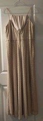 Morilee Madeline Gardner Gold Sequin Formal Gown Bridal Wedding Dress Sz 20