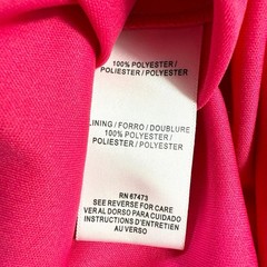 Maison Tara Pink Dress Flowers Sheer Lined Elastic Stretch Waist Plus Size 14W