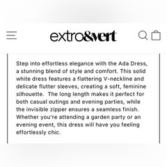 NWT Size MP – Extro&Vert Ada Flutter-Sleeve Broderie Midi Dress