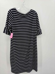 Pre-Owned Talbots Navy Size Large Short Short Sleeve Dress