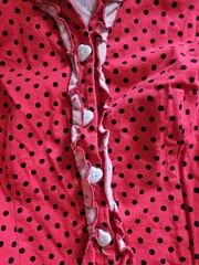 Wedtrend XL Red And Black Polka Dot Dress
