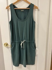 ZELLA Gwen Ponte Knit Tank Dress Small Sporty Green Sleeveless Athleisure