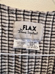 FLAX by Jeanne Engelhart 100% Linen Dress With Pockets!