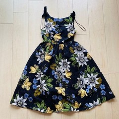 ERDEM Womens Floral Print One Piece Dress Size S