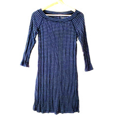 NWT Three Dots Dress Women&rsquo;s SZ Juniors L Striped Knit Slim Fit