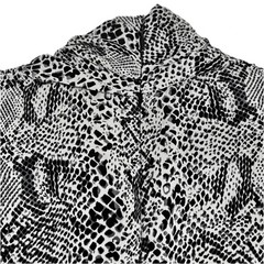 D & G Dolce & Gabbana Flowy Python Pring Chiffon Dress V-Neck Sleeveless Sz XS