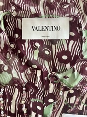 £3400 Valentino Runway PF17 Silk Floral Pleated Dress IT38 UK6 US2 NWT