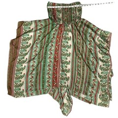 NWOT India Boutique Asymmetric Scarf Print Dress One Size Halter Strapless