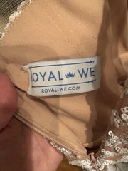 Royal We Illusion White Sequin Stunning Formal Dress Sz In Description Small.