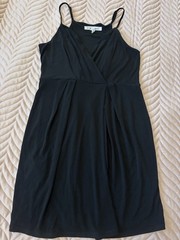 BCBGeneration XS Black Sleeveless Dress Adjustable Straps Fit & Flare Stretch