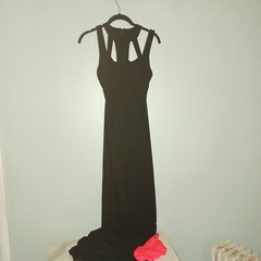 B Darlin Dress Black Hot Pink Cage Top