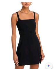 French Connection Whisper Mini Dress Women&rsquo;s 10 Blackout Hidden Back Zipper Nwt