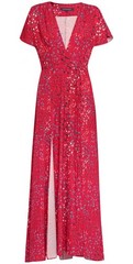 FRENCH CONNECTION Frances Drape Tie Waist Ditsy Floral Printed Maxi Dress UK12