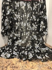 American Eagle Outfitters Black Floral Cover Up Medium B10