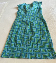 Mexicali Blues Womens Teal Turquoise Green Woven Cotton Dress Sz L(M)used