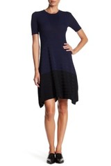 NEW Opening Ceremony Linear Delta Handkerchief Dress in Navy – Size 6 #D163