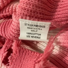 Davi & Dani Dress Womens 2XL Pink Knit Sweater Elle Woods Tunic Beach New Tags