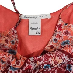 American Rag Abstract floral print Summer Sun Dress Adjustable Straps XS