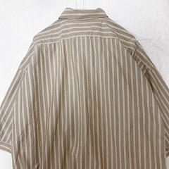 Excellent Condition MUJI Stripe Pattern Seven Quarter Sleeve Shirt Dress M L Siz