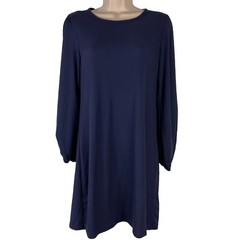 Dee Elly Francesca&rsquo;s Dress Womens Small Above Knee Long Sleeve Shift Ribbed Knit