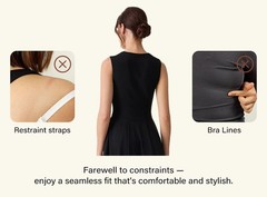 OGL, The Anytime Little Black Bra Dress with Pockets