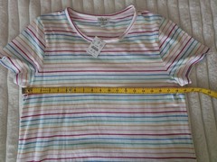 J. Crew Woman&rsquo;s White Dress with Multicolor Stripes Size M