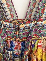 Camilla Flower Of 400 Lives V Mini Silk Dress Size 1 AU 10 US 6