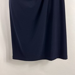 DJ-Jaz Dress Women&rsquo;s Size 4 Sleeveless Sheath Ruched Beaded Navy Blue Stretch