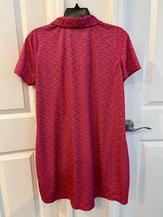 Reel Legends Keep It Cool 1/4 Button Up Short Sleeve Dress Pink Sz XL Fishing