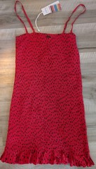 NWT! Billabong x Sincerely Jules Women&rsquo;s Red Dress Playing for Keeps Sz Med