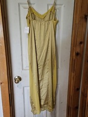 Free People City Cool Midi Slip Dress Bitter Oil Chartreuse Size XS NWT