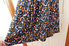 Princess Highway Size 6 Multicoloured Modern Art Maxi Dress Linen Blend