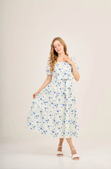 Mome Nursing dress Size M Cornflower pattern