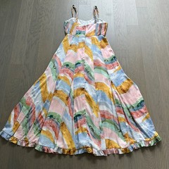 HUTCH Shyla Twist Strap Pastel Pink Yellow Dress Maxi Braided Strap – Size 10