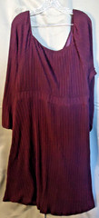 Bloomchic Rib Knit Button Detail Pockets Sweater Dress Purple US Size 26